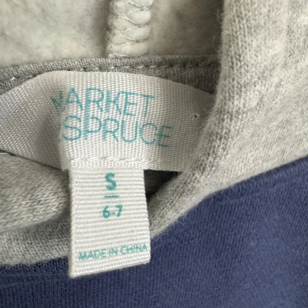 Stitch Fix Market & Spruce Blue and Gray Hoodie‎ - Picture 3 of 5